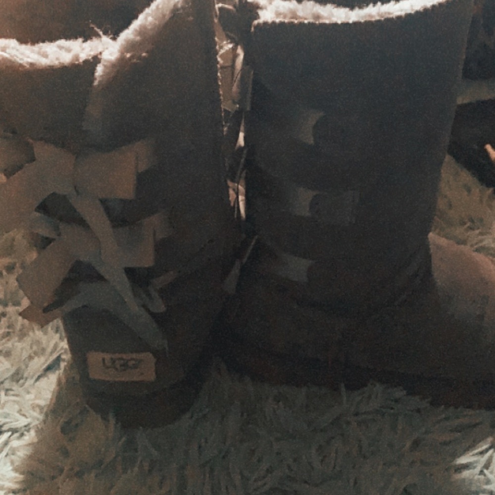 Bailey ribbon grey uggs